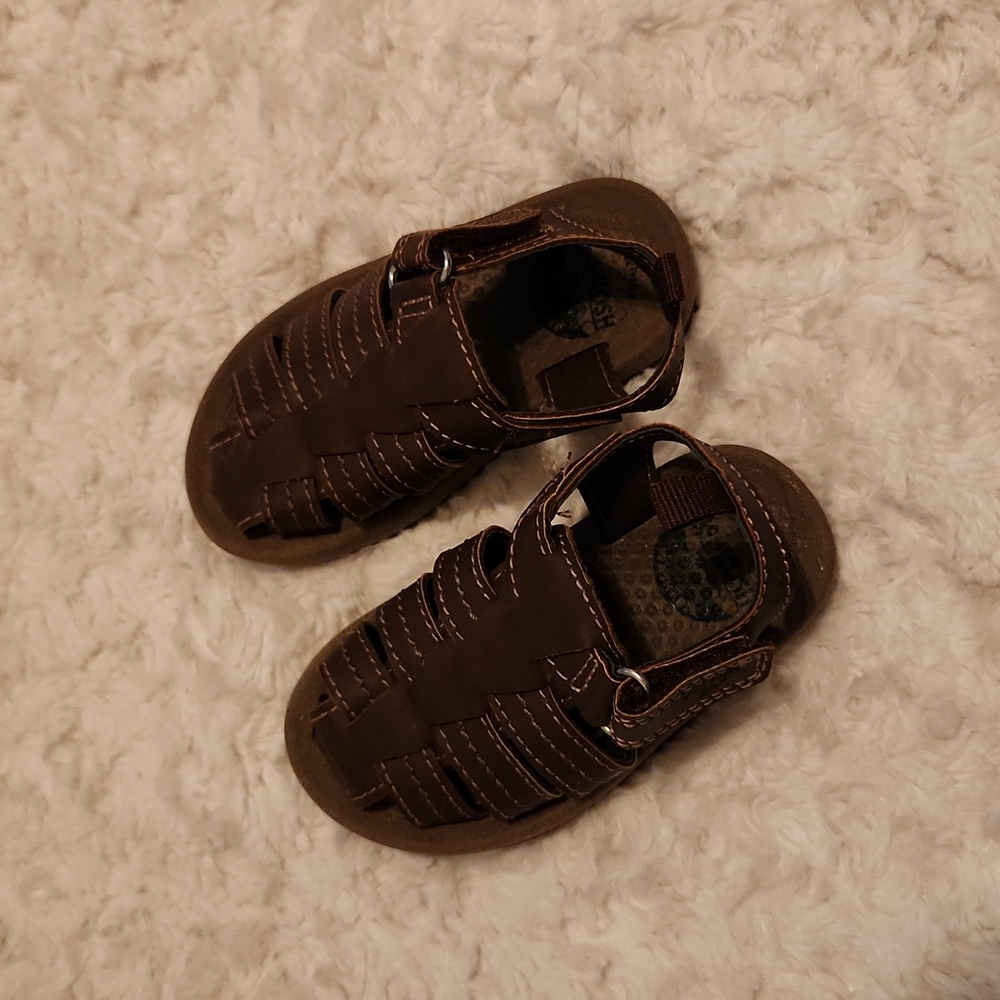 OshKosh B'gosh Brown Kids Fisherman Sandals